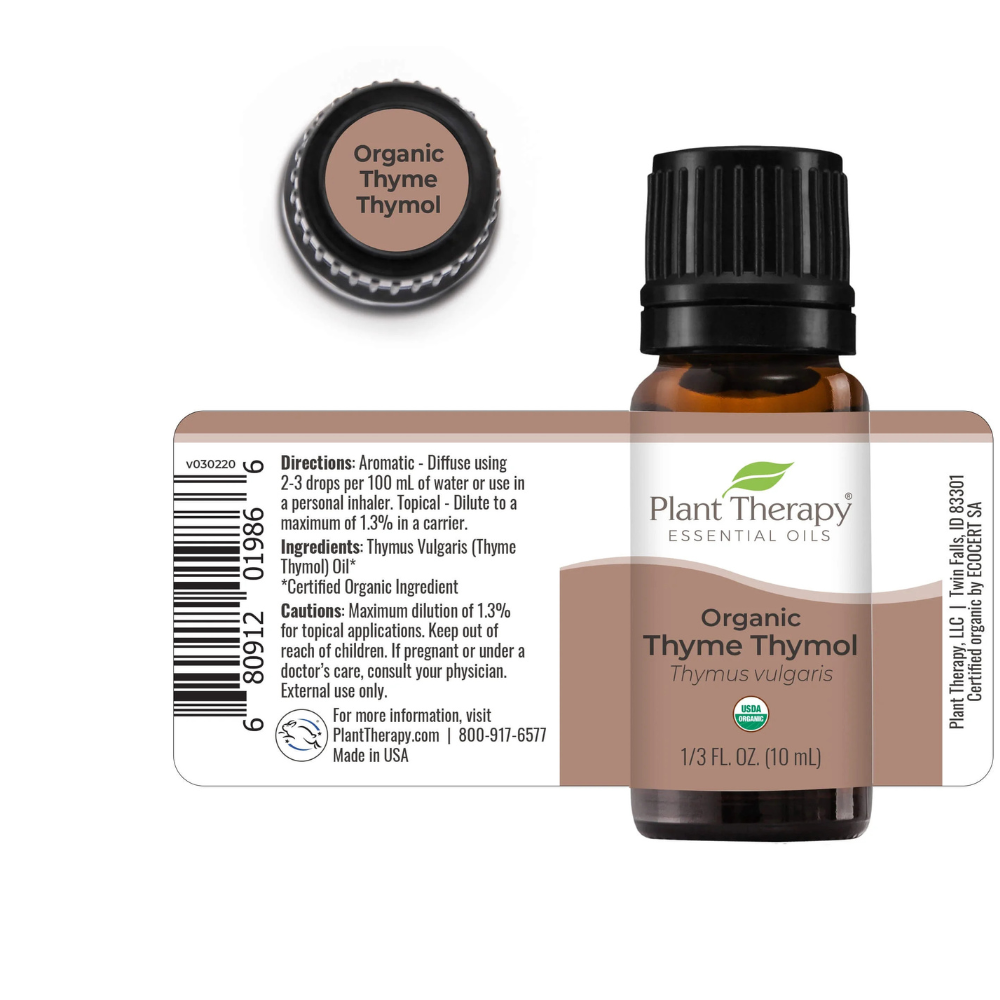 Aceite Esencial Orgánico de Tomillo Timol Sin Diluir