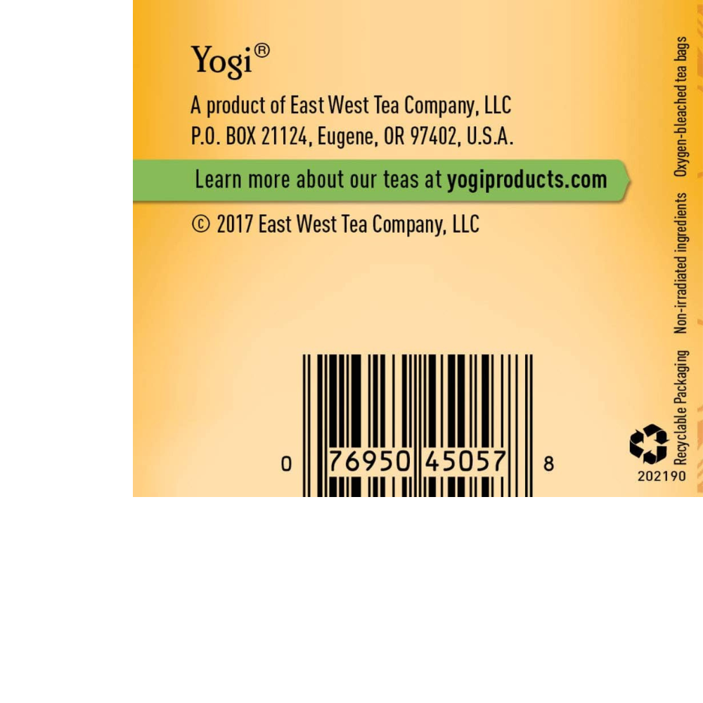 Yogi Tea Green Tea Blueberry Slim Life Tea, 16 B