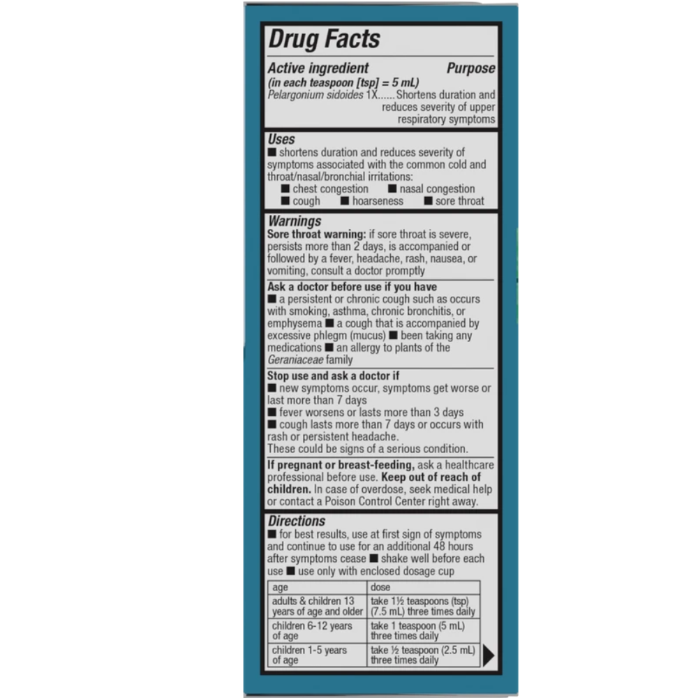 Umcka Kids Cold Relief Syrup, Cherry Flavored