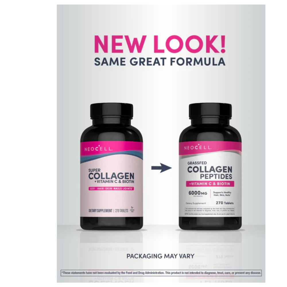 Neocell Super Collagen, + Vitamin C & Biotin, 270 | Village Green Apothecary