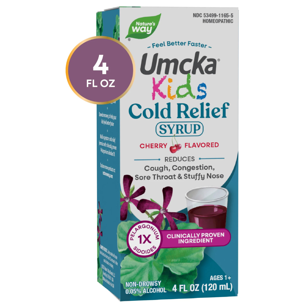 Umcka Kids Cold Relief Syrup, Cherry Flavored