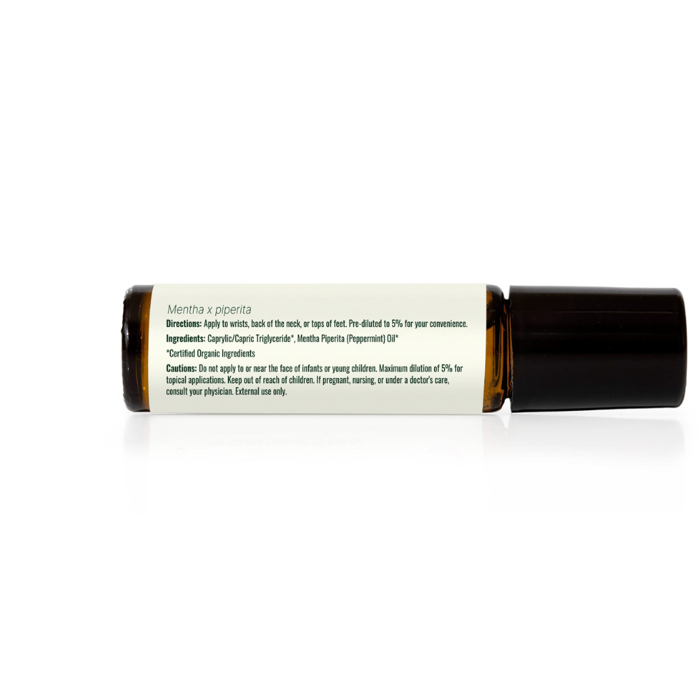 Organic Peppermint Essential Oil Pre-Diluted Roll-On