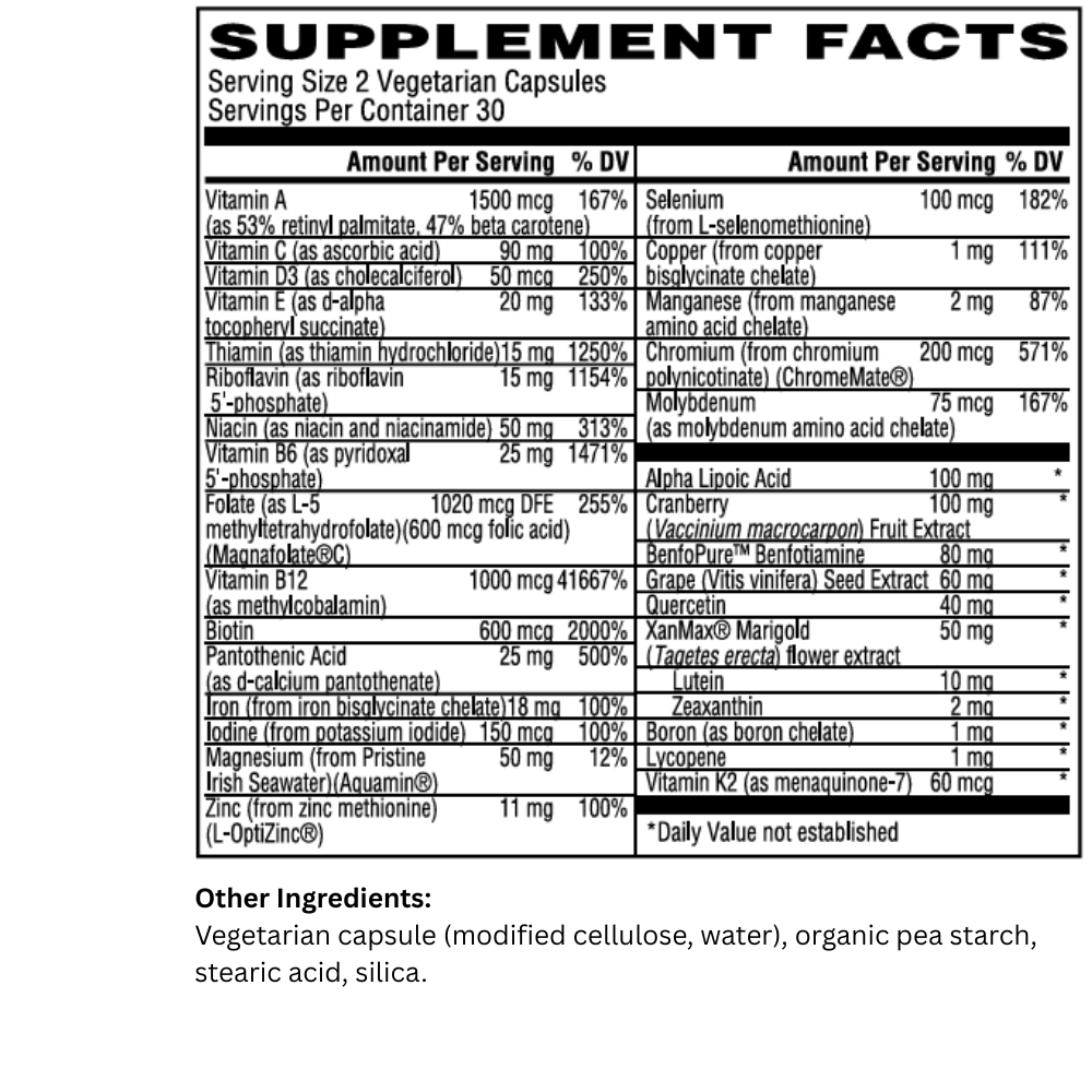 Multivitamínico Coenzimado Pro Avanzado para Mujeres