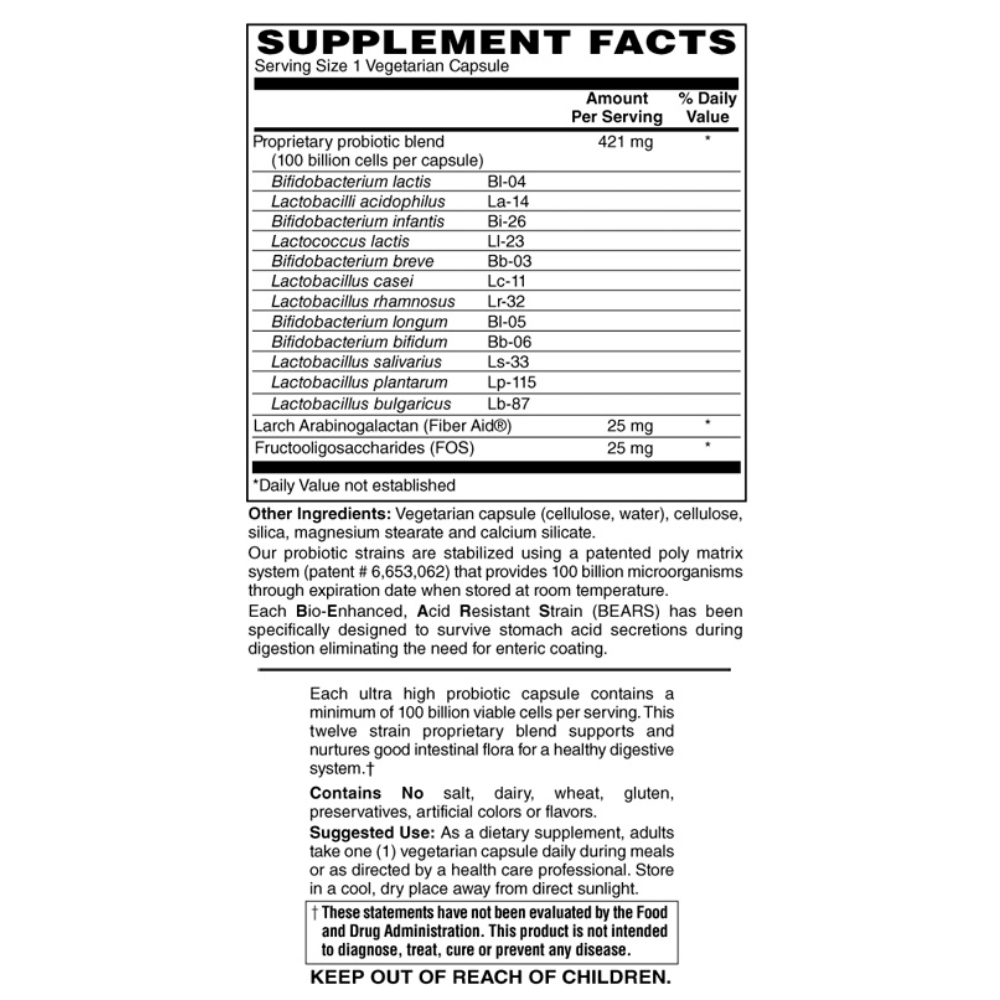 100 Billion Probiotic