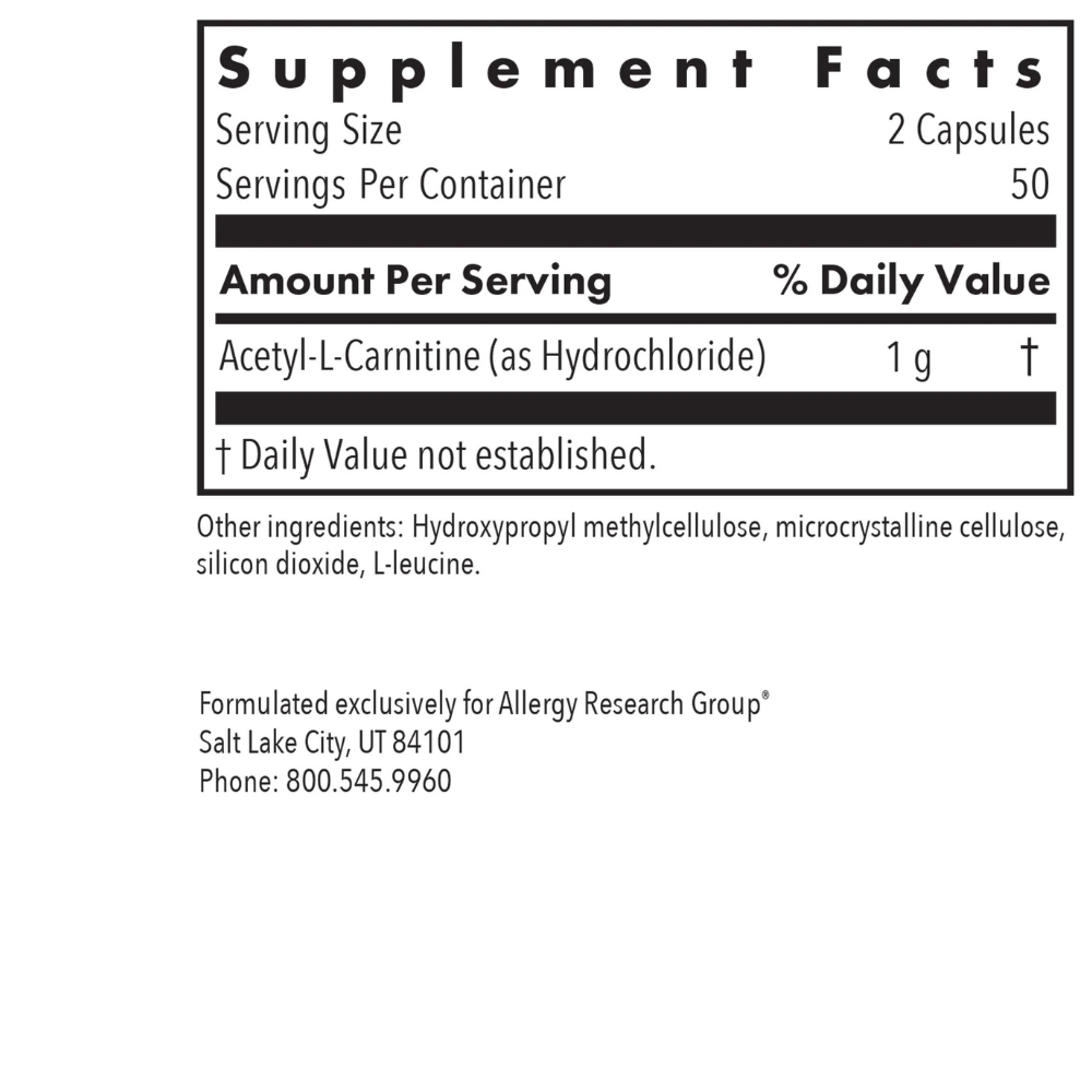 Acetyl-L-Carnitine 500 Mg