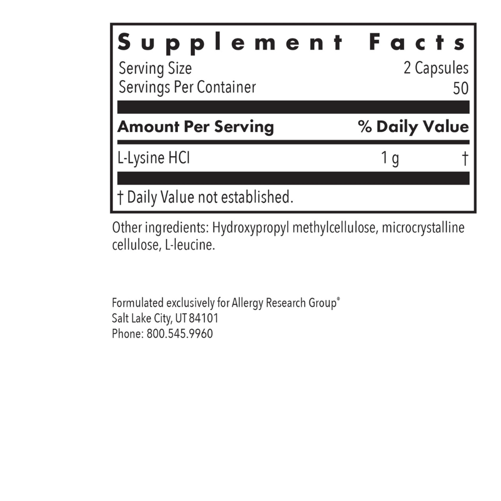 L-Lysine 500 Mg