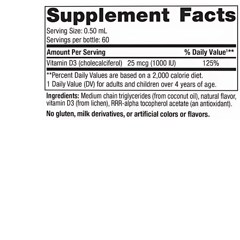 Plant-Based Vitamin D3 Liquid