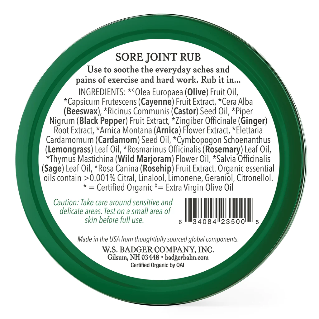 Sore Joint Rub - Badger