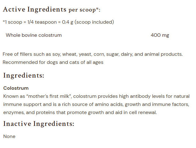 Pure Colostrum (Formerly Immune Balance)