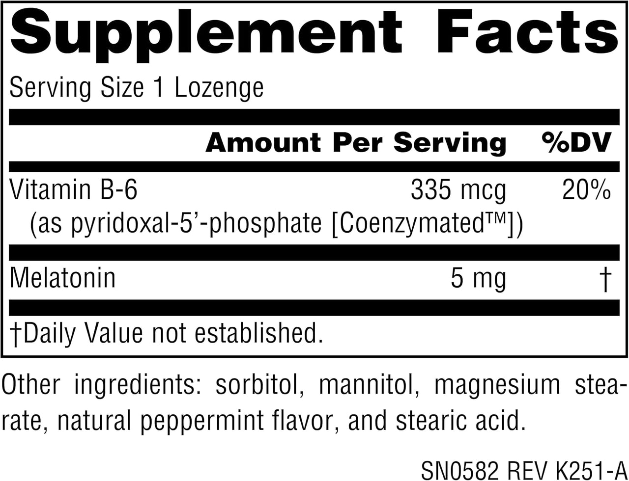 MELATONIN 5MG PEPPERMINT