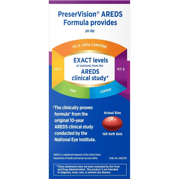 PreserVision AREDS Eye Vitamin Soft Gel