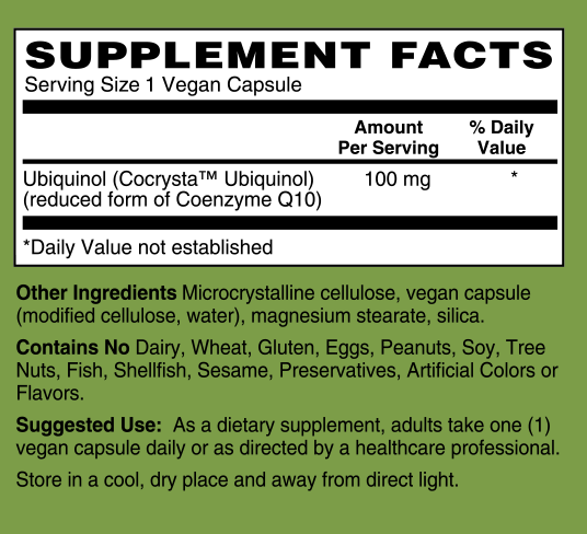 Ubiquinol CoQH 100 mg
