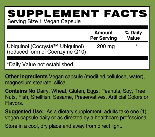 Ubiquinol CoQH 200 mg