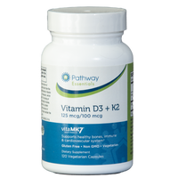 Thumbnail for Vitamin D3 + K2 125MCG/100MCG