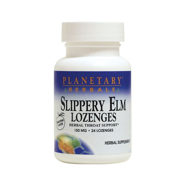 Slippery Elm Lozenges Tangerine 150 mg