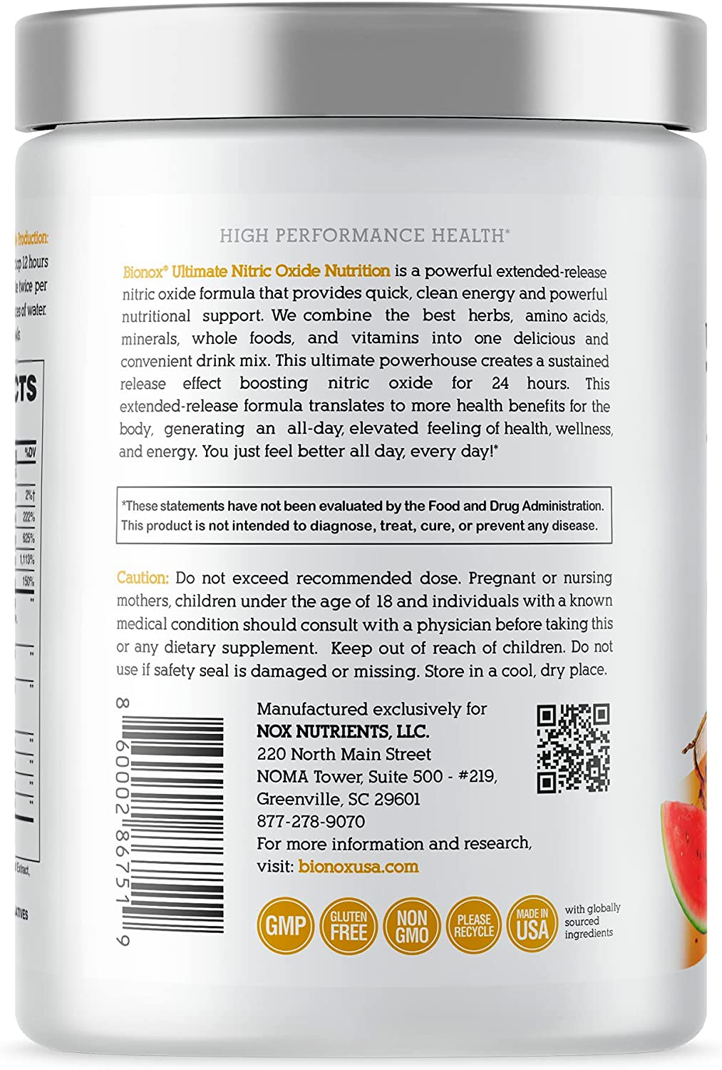 Citrus M3 Ultimate Nitric Oxide Nutrition - Bionox Nutrients