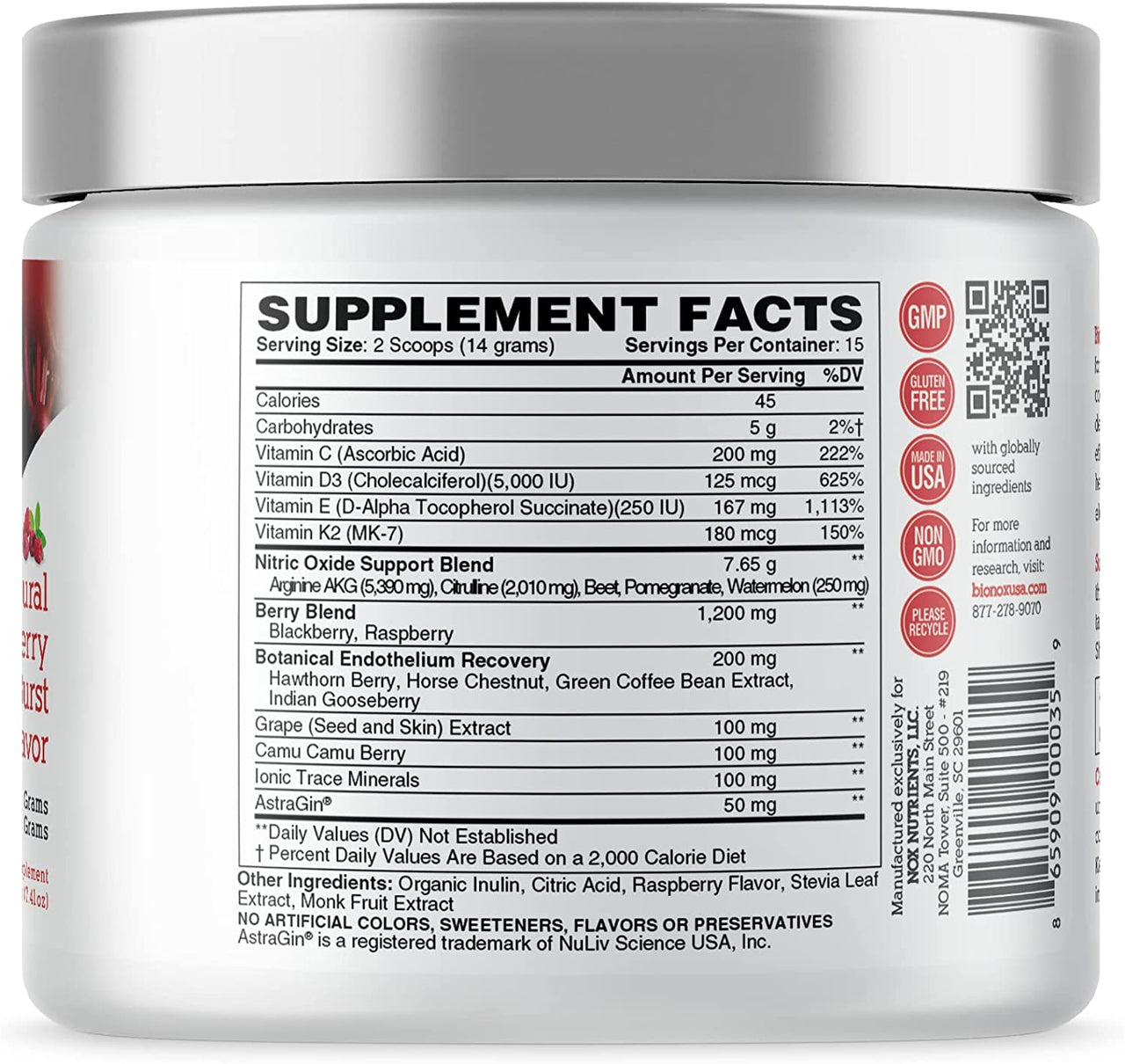 Berry M3 Ultimate Nitric Oxide Nutrition - Bionox Nutrients
