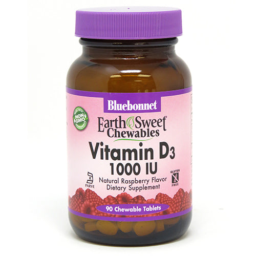 Earth Sweet Chewable Vitamin D3 1000 Iu - Bluebonnet