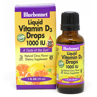 Thumbnail for Liquid Vitamin D3 Drops 1000 Iu - Bluebonnet