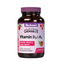 Thumbnail for EarthSweet Chewables Vitamin D3 & K2 - Bluebonnet