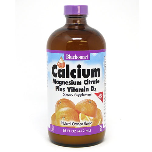Liquid Calcium Magnesium Citrate plus Vitamin D3 - Bluebonnet
