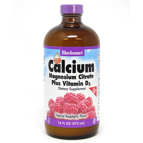 Liquid Calcium Magnesium Citrate Plus Vitamin D3 - Bluebonnet