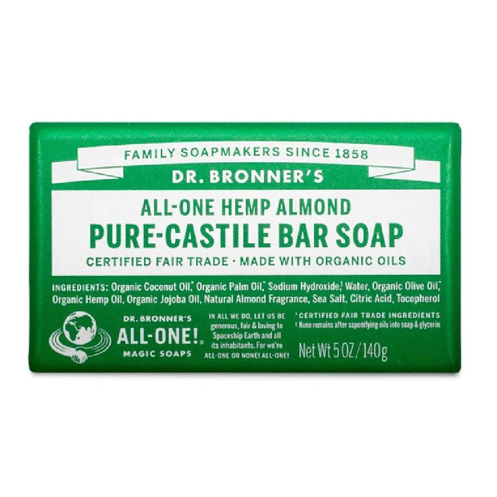 Pure Castile Bar Soap - Almond - Dr Bronners