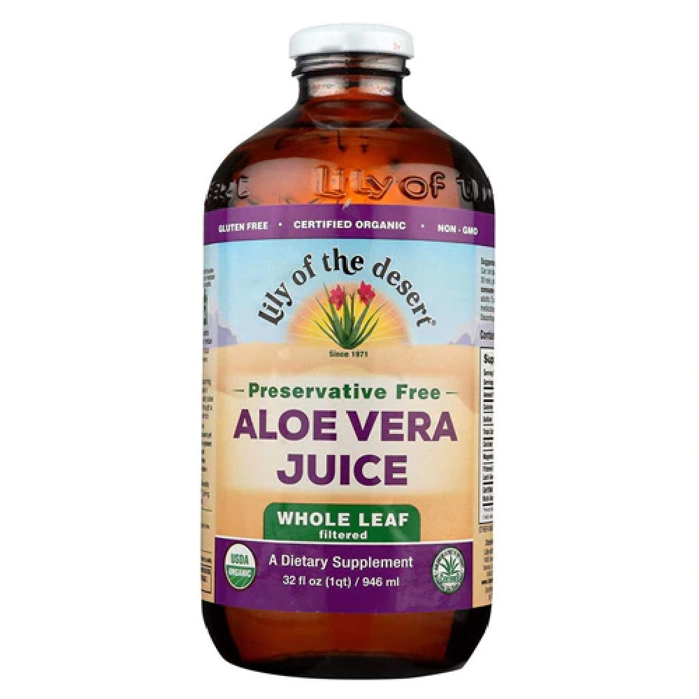 Organic, Aloe Vera Juice, Whole Leaf,