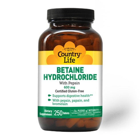 Betaine Hydrochloride - Country Life