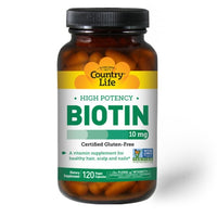 Thumbnail for High Potency Biotin 10 mg - Country Life