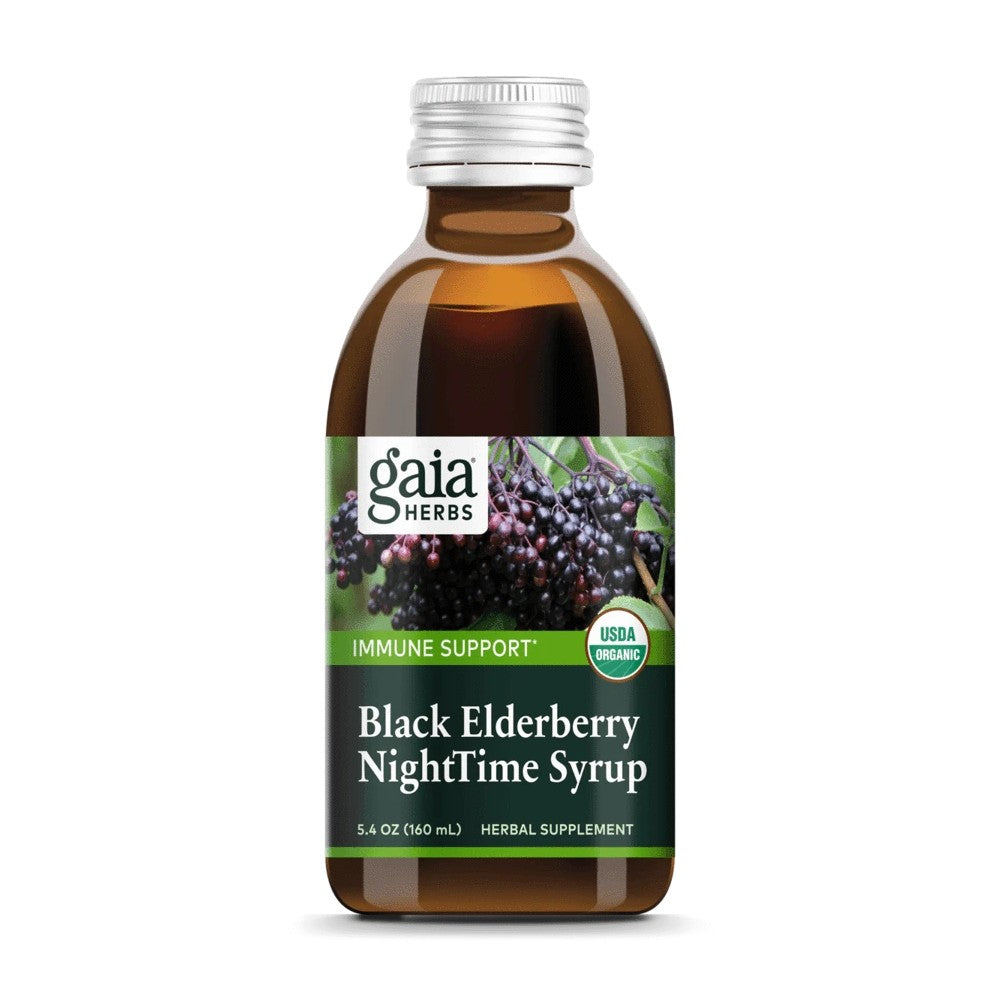 Black Elderberry NightTime Syrup - Gaia Herbs