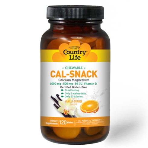 Chewable Cal-Snack, Calcium-Magnesium - Country Life