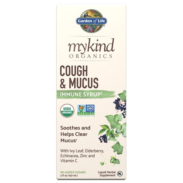 mykind Organics Cough & Mucus Immune Syrup - Garden of Life