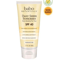 Thumbnail for Daily Sheer Facial Sunscreen SPF 40 - Fragrance Free - Babo Botanicals