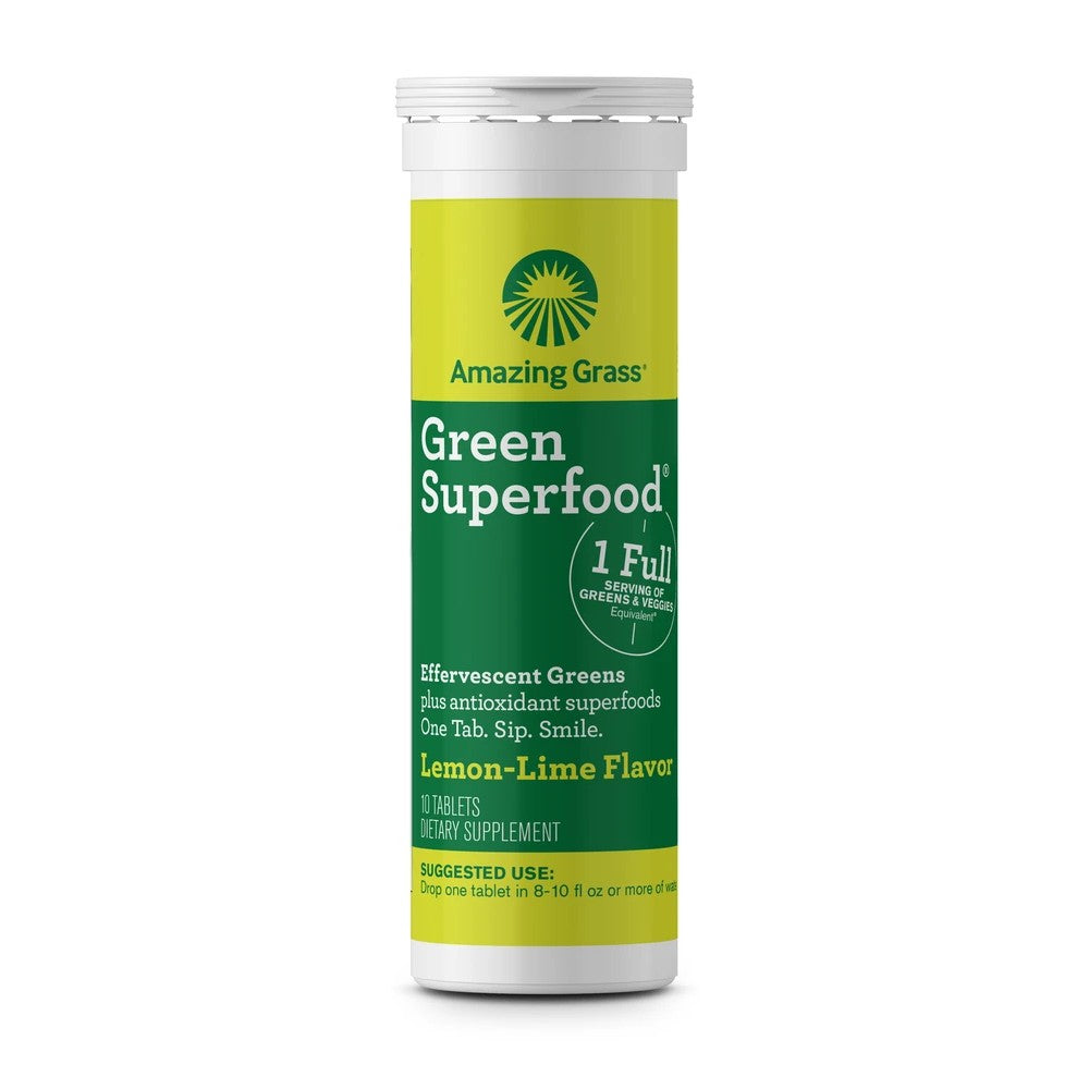 Amazing Grass Green Superfood Effervescent Lemon Lime - Amazing Grass