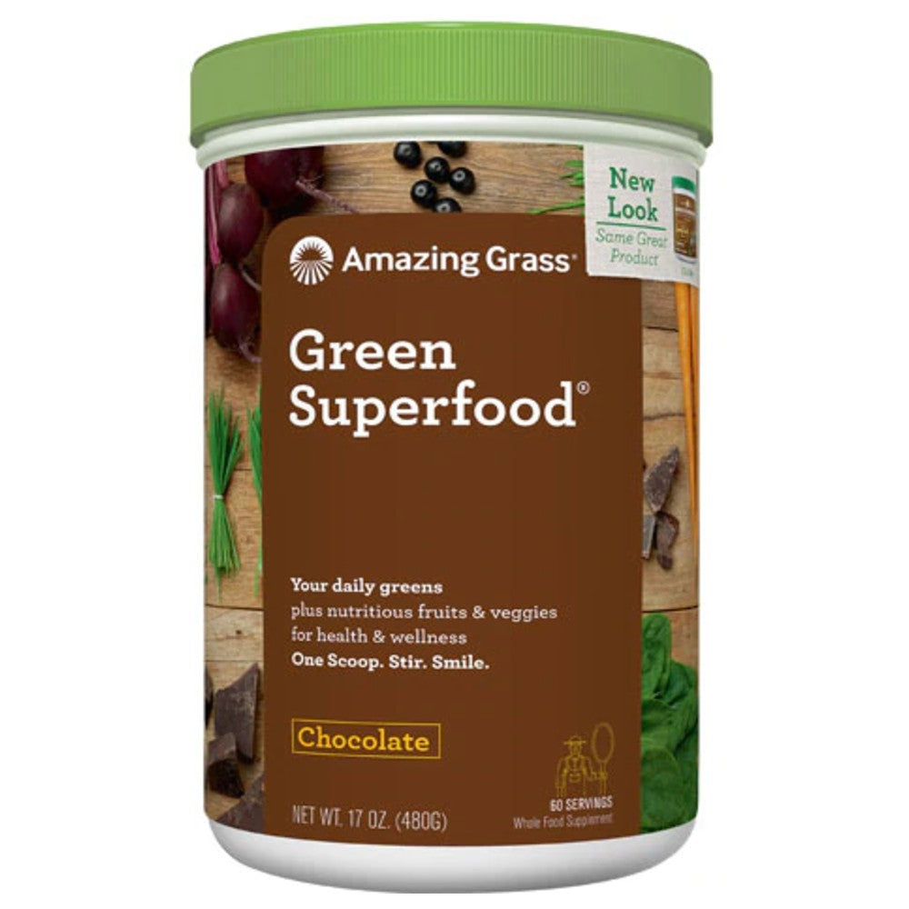 Green SuperFood Drink Powder Cacao Chocolate Infusion - Amazing Grass