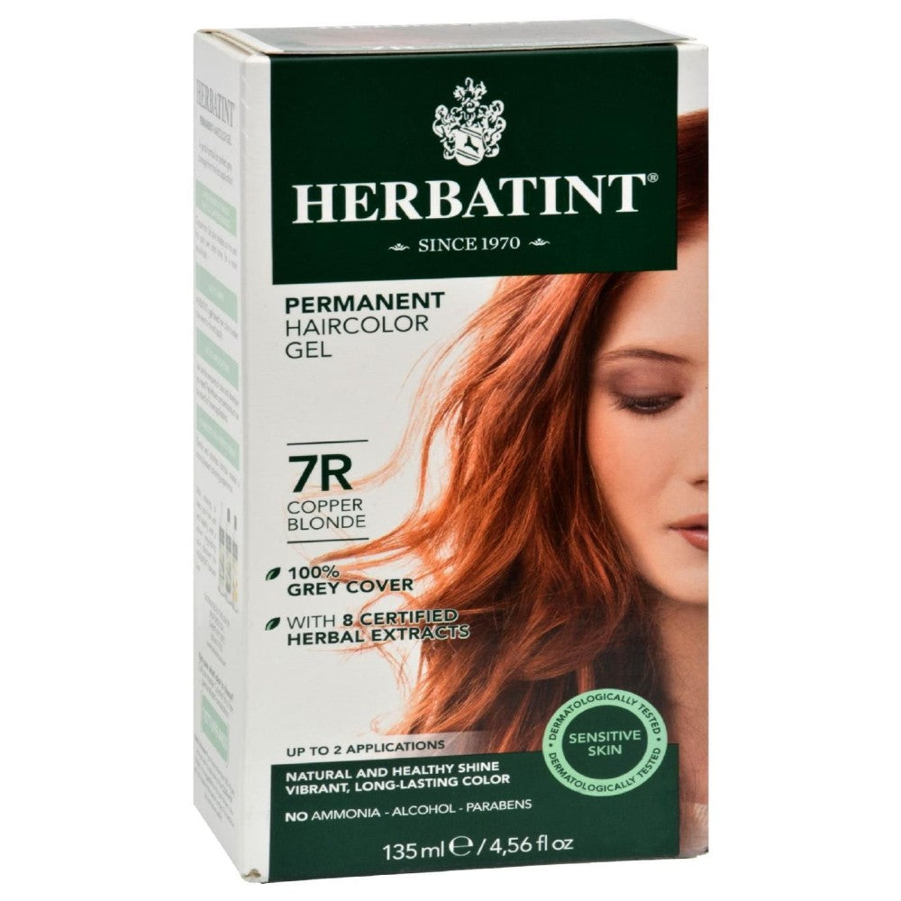 Permanent Herbal Haircolour Gel 7r Copper Blonde