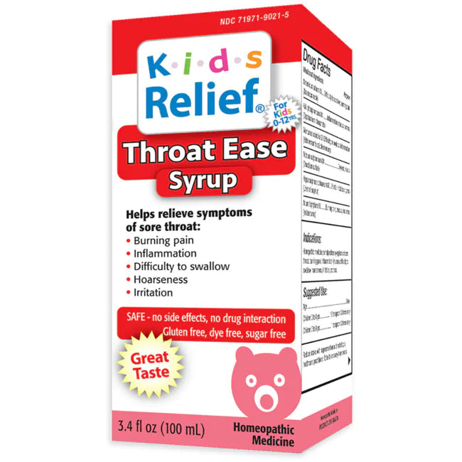 KIDS RELIEF THROAT EASE SYRUP