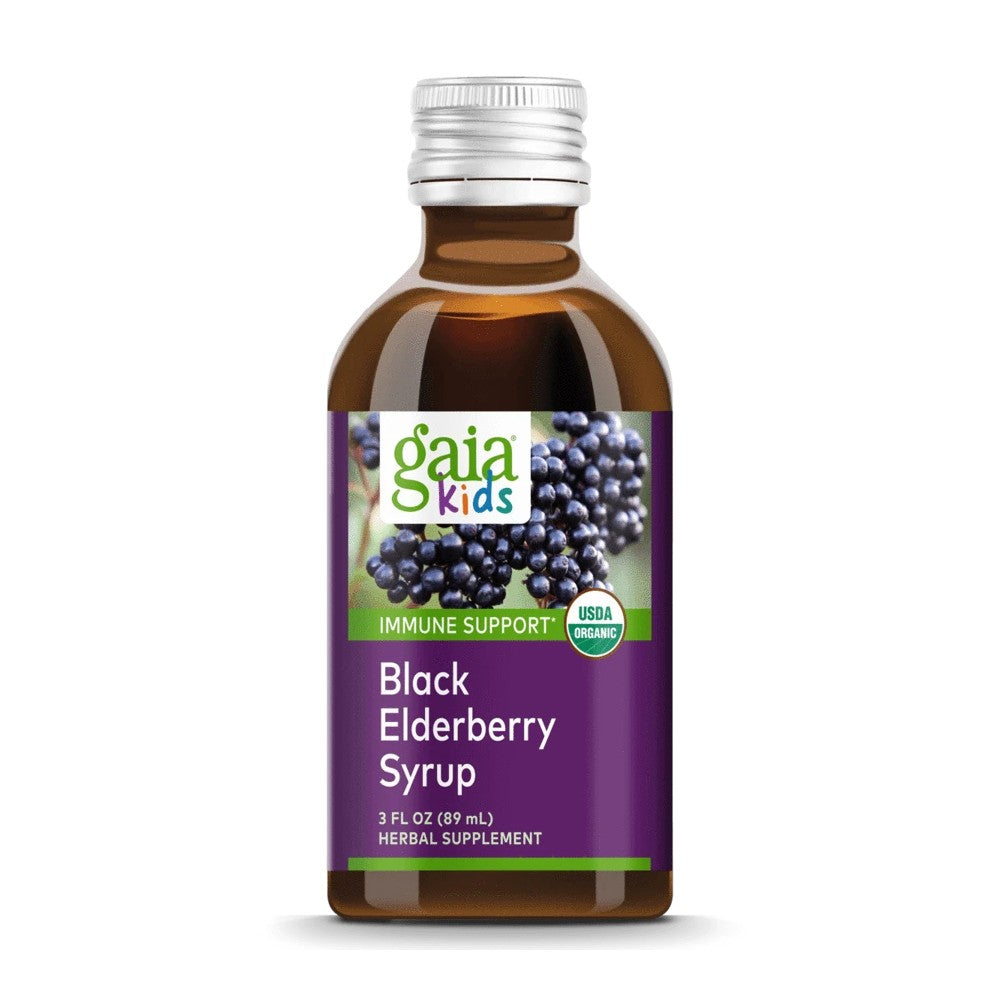 Gaia Kids Black Elderberry Syrup - Gaia Herbs