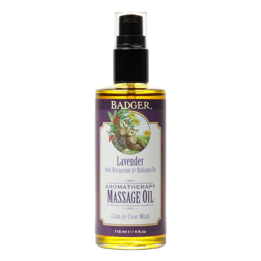 Lavender Aromatherapy Massage Oil - Badger