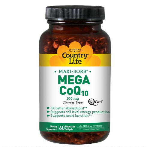 Maxi-Sorb Coenzyme Mega CoQ10 - Country Life