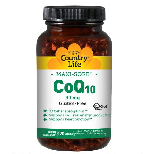 Maxi-Sorb, CoQ10, 30 mg - Country Life