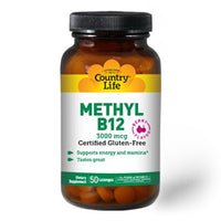 Thumbnail for Methyl B-12 Lozenges 3000 mcg - Country Life