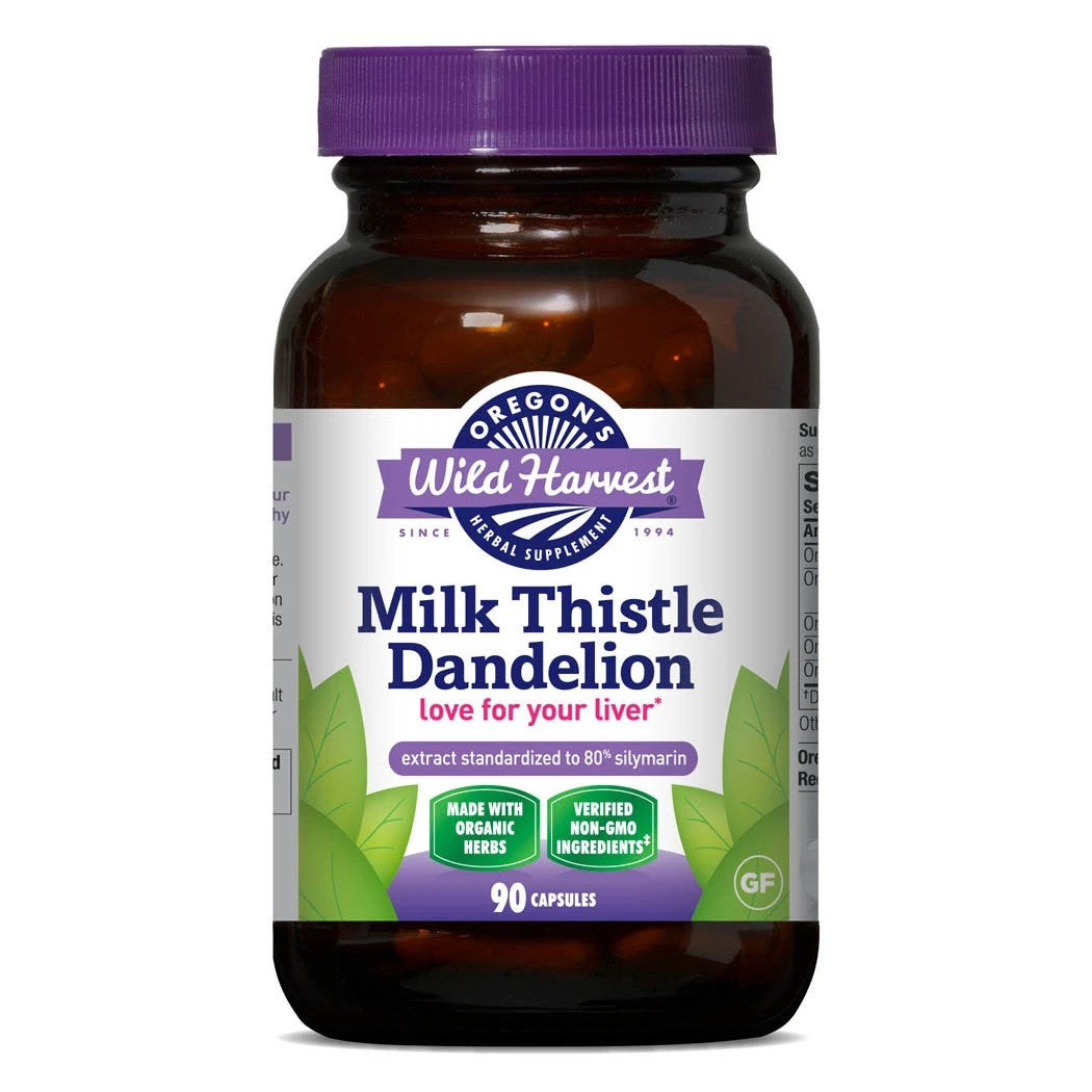 Milk Thistle Dandelion, Organic Capsules - My Village Green
