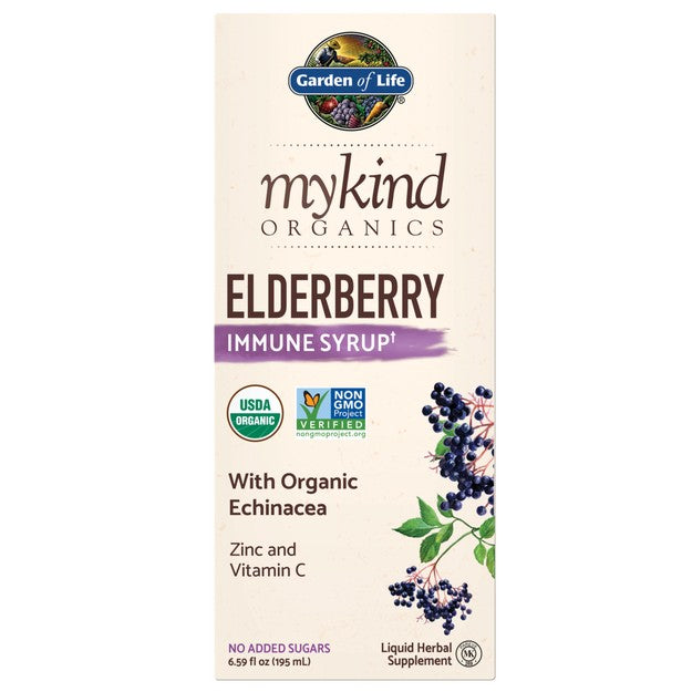 mykind Organics Elderberry Immune Syrup - Garden of Life