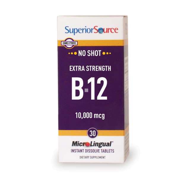NO SHOT Methylcobalamin Extra Strength B-12 10,000 mcg