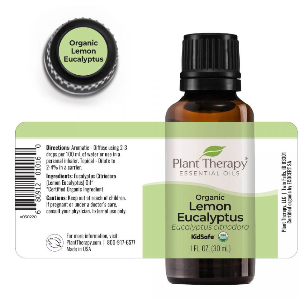 Organic Lemon Eucalyptus Essential Oil
