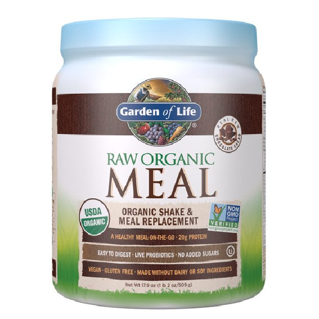 Raw Organic Meal Shake & Meal Replacement Chocolate Cacao - Garden of Life