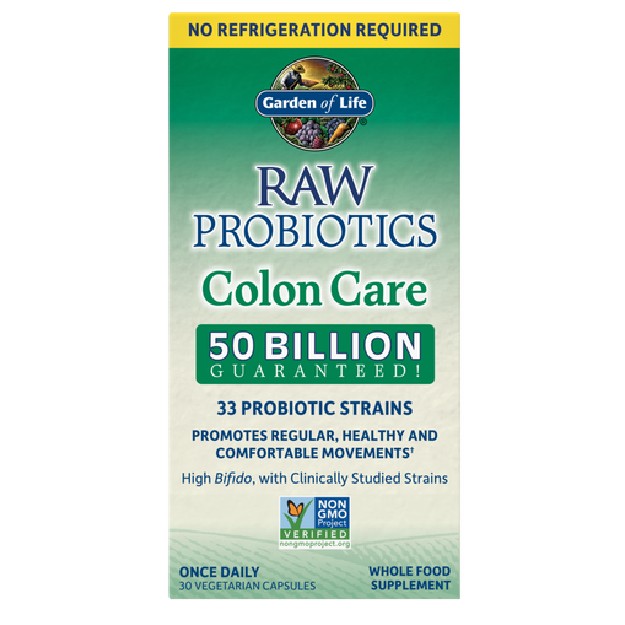 Raw Probiotics Colon Care Shelf-Stable - Garden of Life