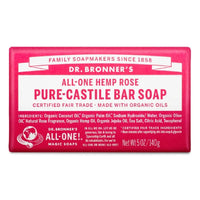 Thumbnail for Pure Castile Bar Soap - Rose - Dr Bronners